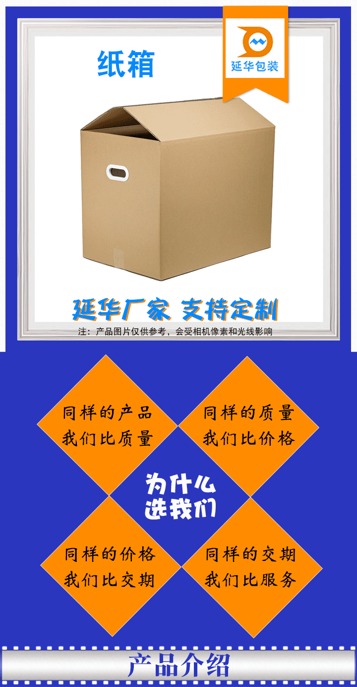 帶塑料手扣紙箱